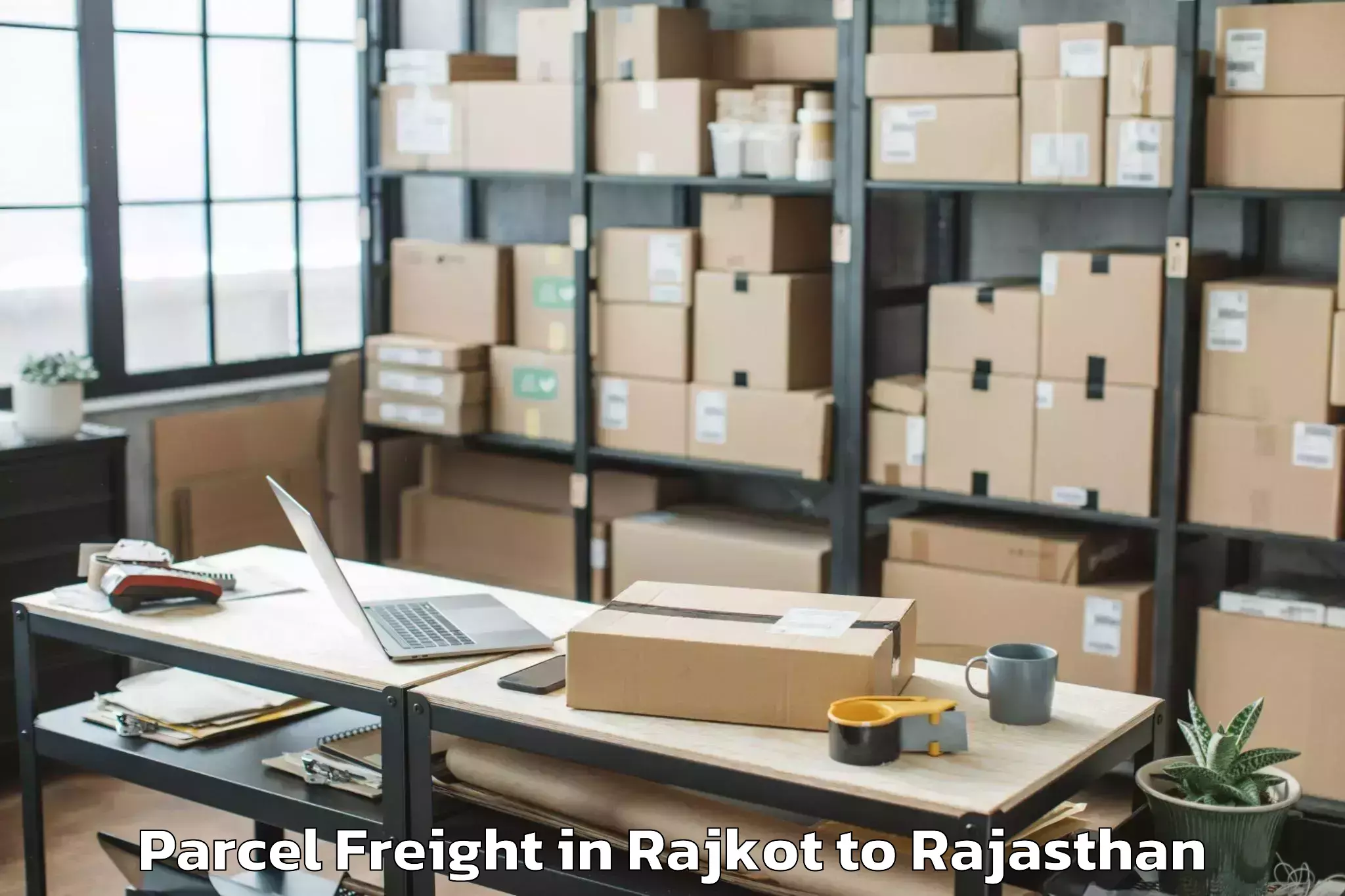 Affordable Rajkot to Lunkaransar Parcel Freight